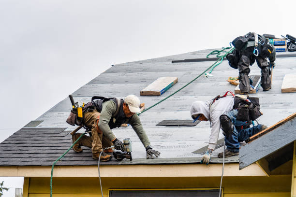 Professional Flat Roof Repair technician working in South Sterling, PA